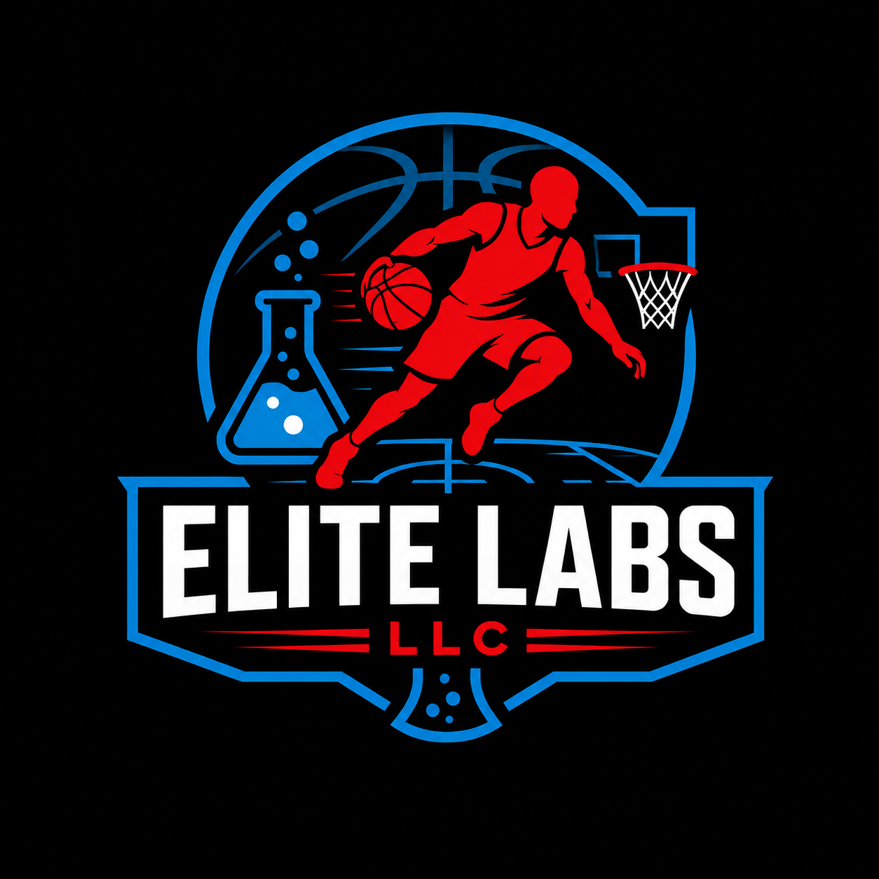 Elite Labs basketball camp logo