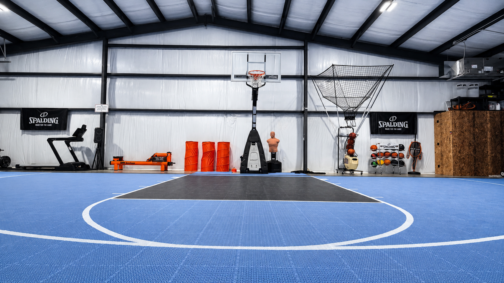 Sport Court with rebounder