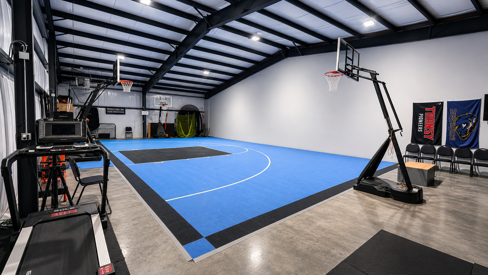 Court and gym area